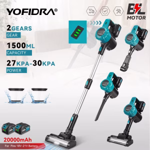 שואב אבק נטען תואם סוללת מקיטה - YOFIDRA 1800W 30KPa